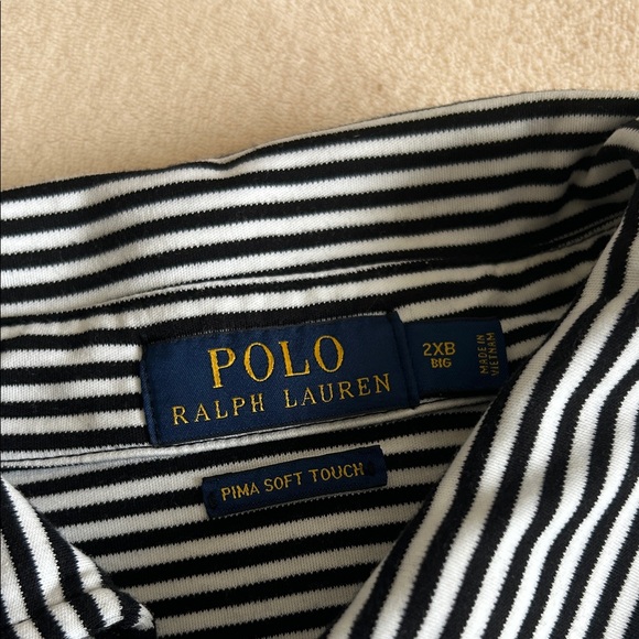2XB Polo by Ralph Lauren Green and Striped Men's Polo Set - Picture 4 of 10